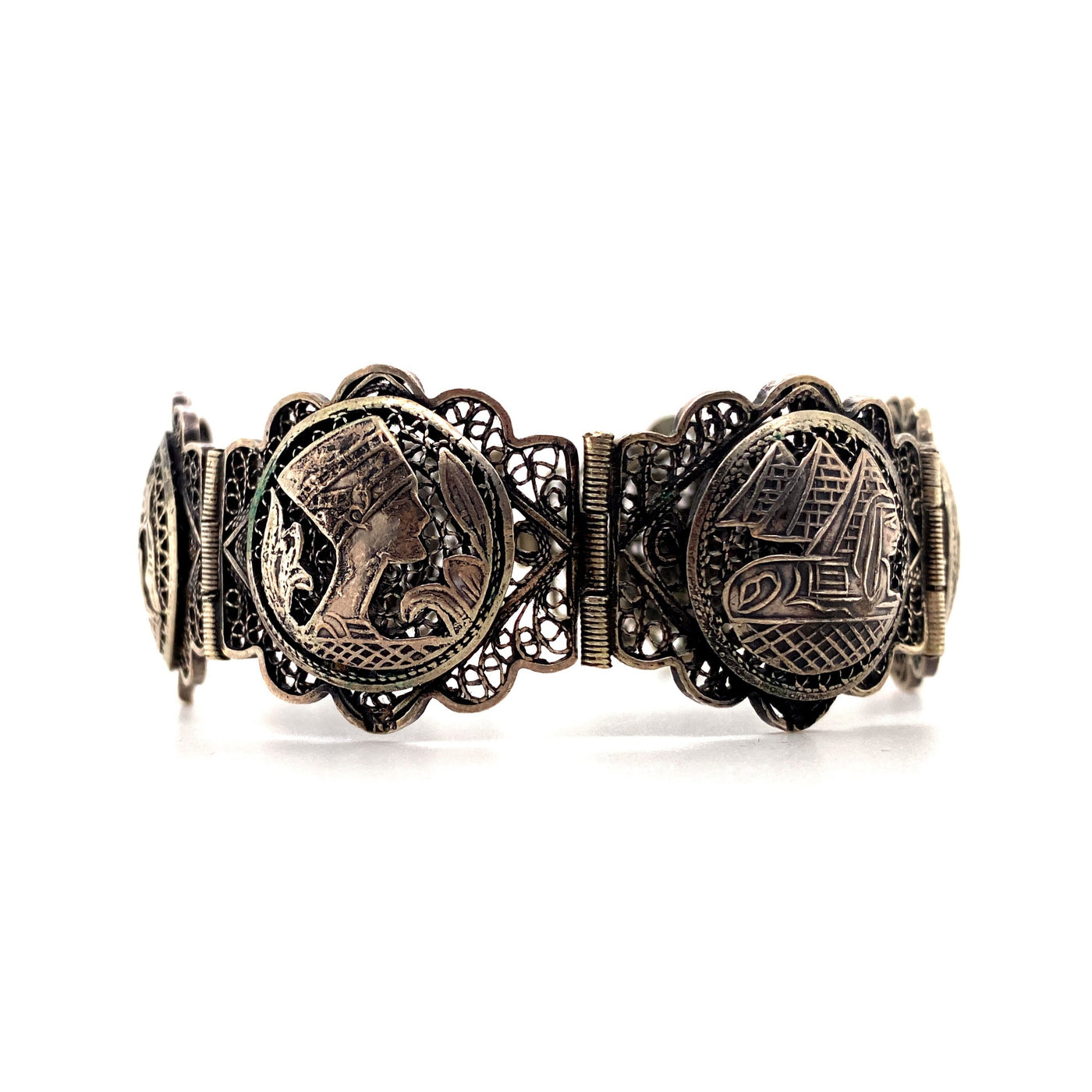 Pose like an Egyptian - Silberarmband mit ägyptischen Motiven