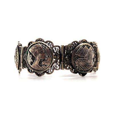 Pose like an Egyptian - Silberarmband mit ägyptischen Motiven