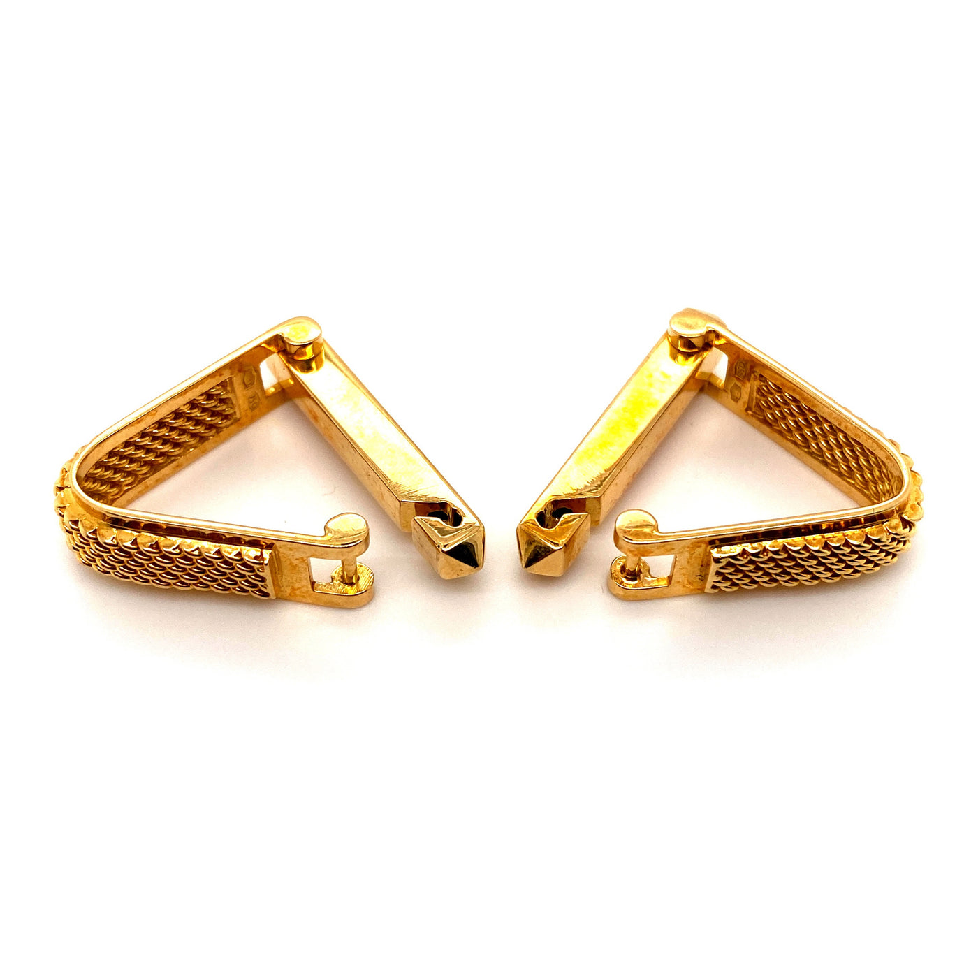 Treasured Triangle - Goldene Manschettenknöpfe Triangel