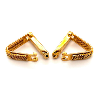 Treasured Triangle - Goldene Manschettenknöpfe Triangel