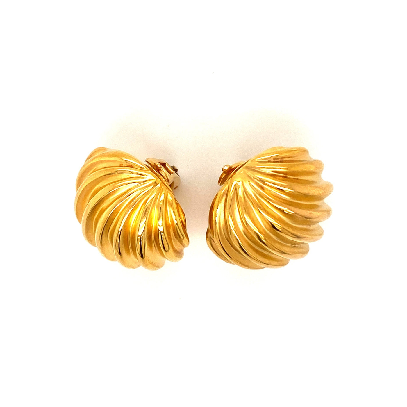 Riding the Waves of Gold - Extravagante Goldohrclips