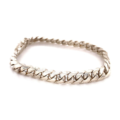 Euklidischer Raum - Panzerarmband Silber