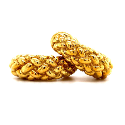 Knitwear - Goldene Ohrringe Creolen