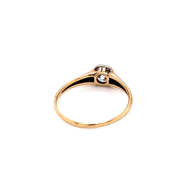 Little Star - Goldring mit Diamant