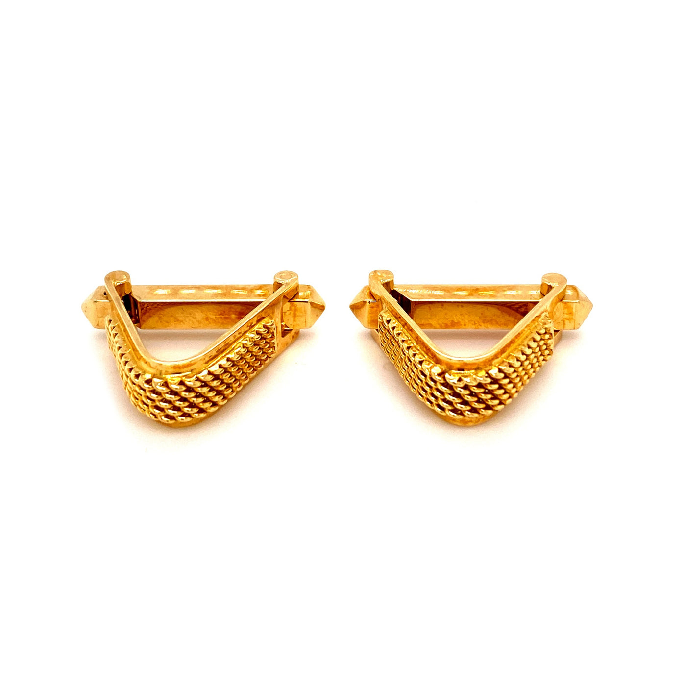 Treasured Triangle - Goldene Manschettenknöpfe Triangel