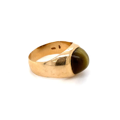 Cat Eye - Goldring mit Katzenauge
