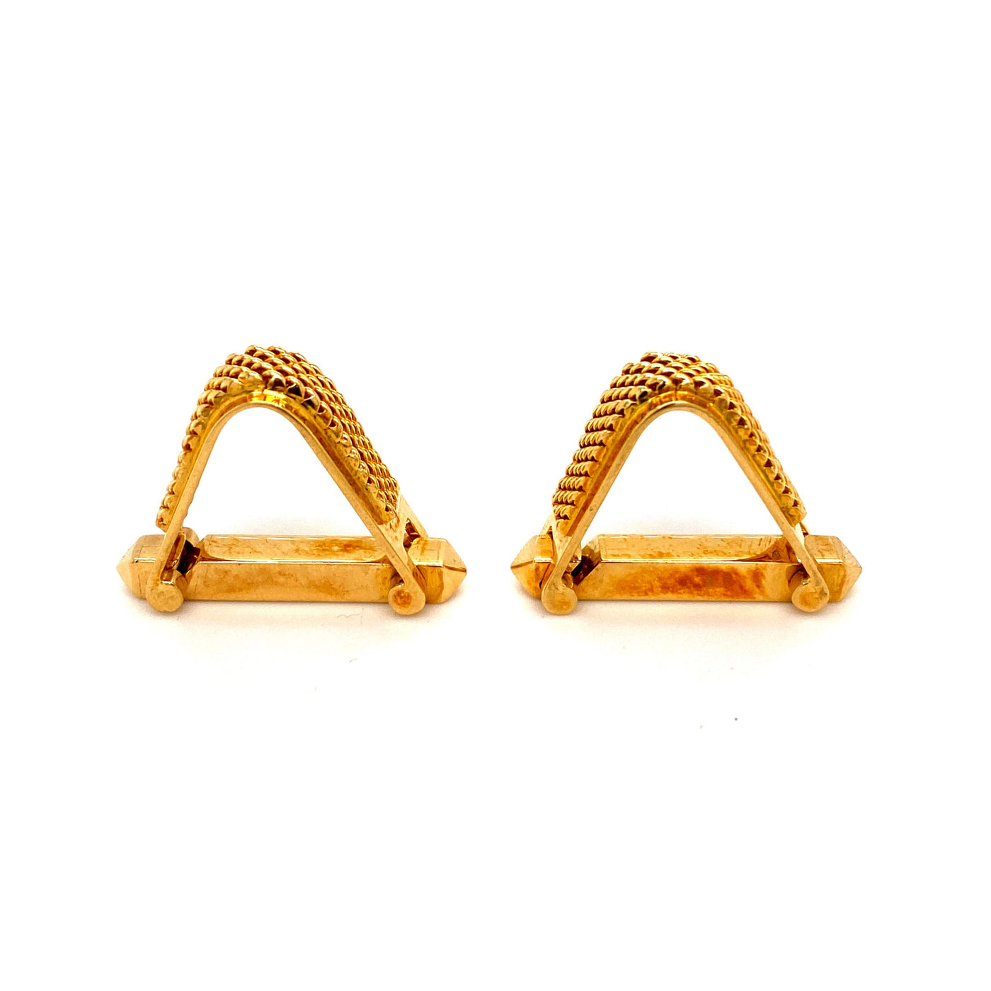 Treasured Triangle - Goldene Manschettenknöpfe Triangel