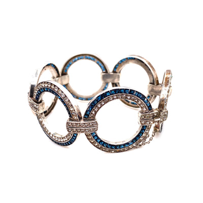 Olympic Rings - Silberarmband mit farbigen Steinen