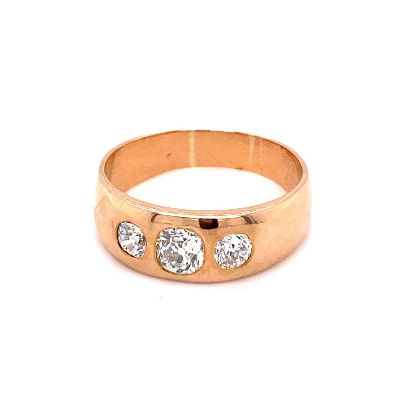 Diamant Hoch Drei - Goldring mit Diamanten