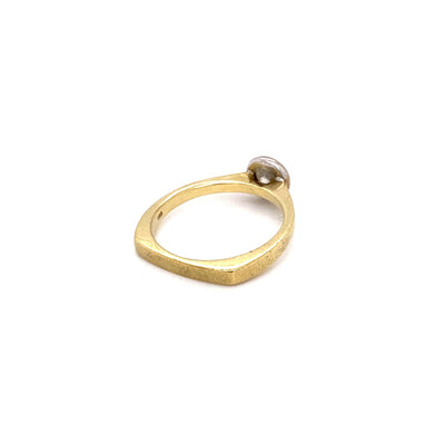 Modern Times- Goldring mit Diamant