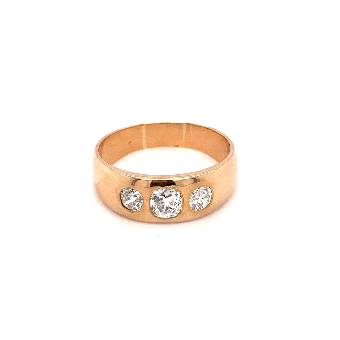 Diamant Hoch Drei - Goldring mit Diamanten