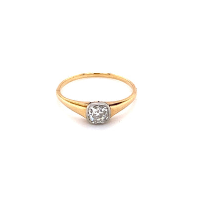 Little Star - Goldring mit Diamant