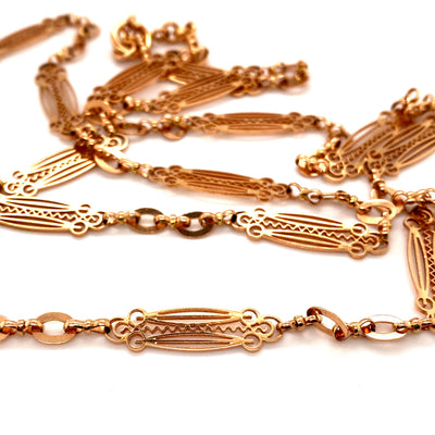 Patterns of Gold - Goldkette Roségold Unikat