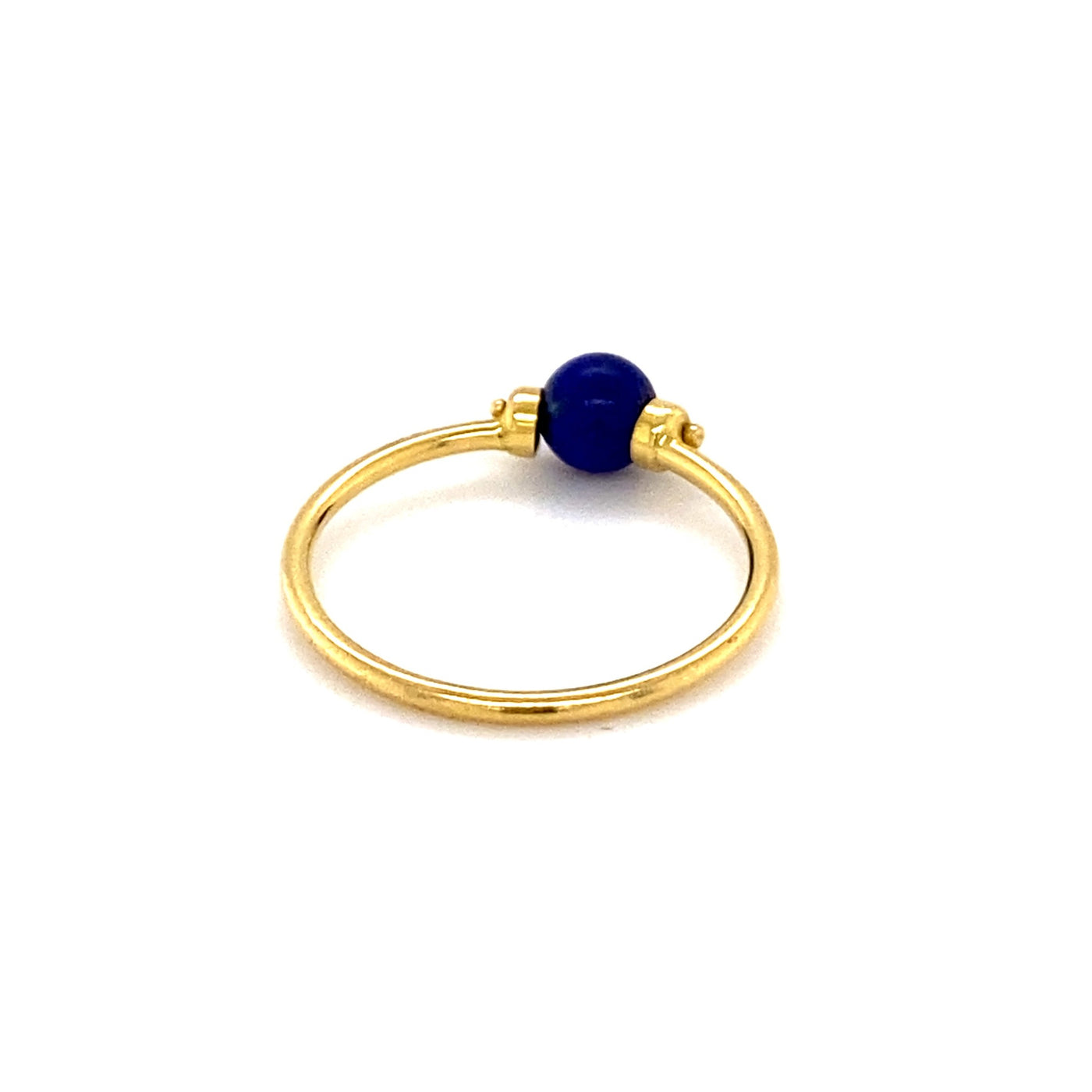 True Blue - Zarter Goldring mit Lapislazuli