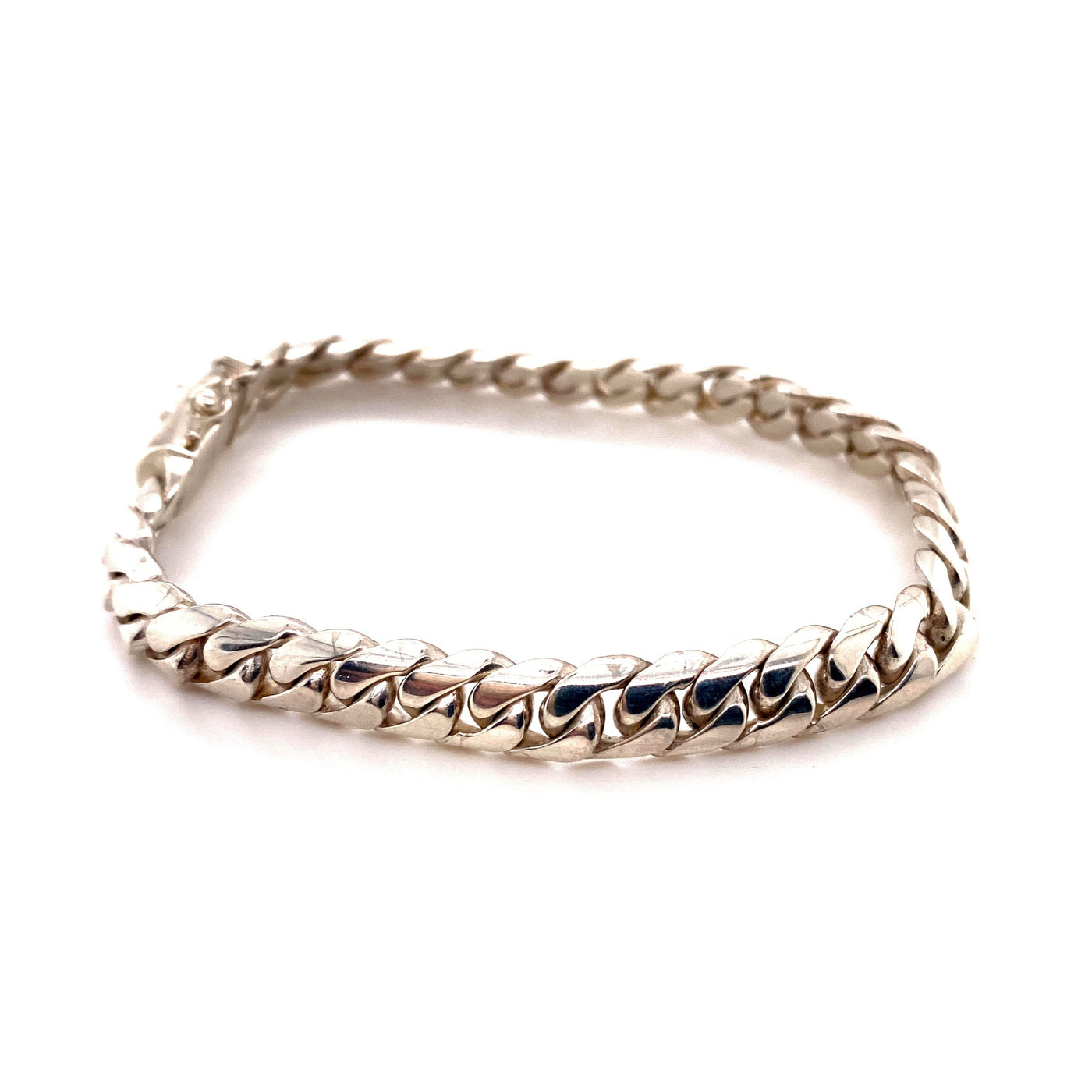 Euklidischer Raum - Panzerarmband Silber