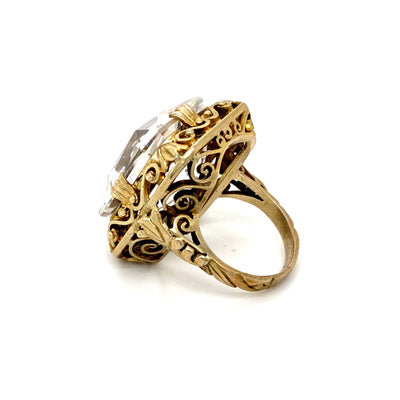 Rock Me Crystal Baby - Statementring Bergkristall