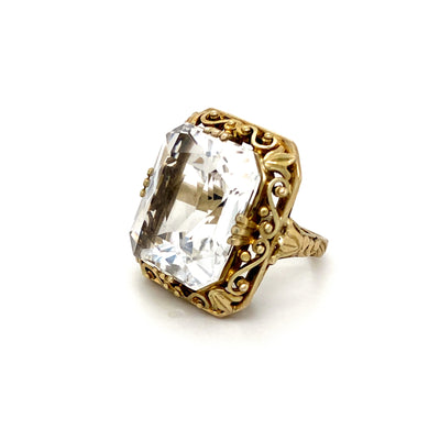 Rock Me Crystal Baby - Statementring Bergkristall