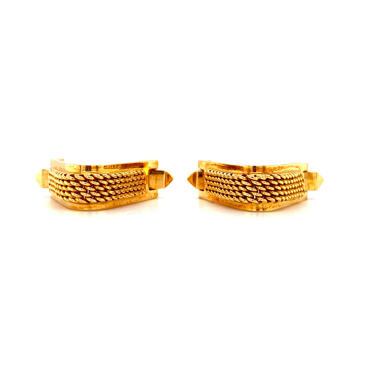 Treasured Triangle - Goldene Manschettenknöpfe Triangel