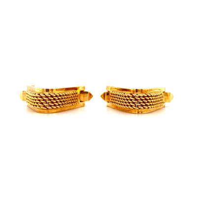 Treasured Triangle - Goldene Manschettenknöpfe Triangel