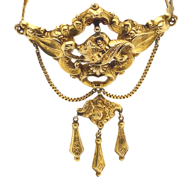 Schönes Biedermeiercollier in Gold