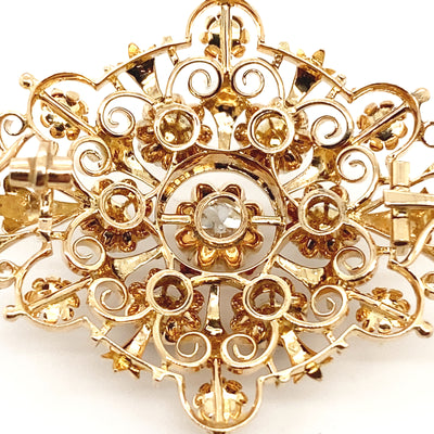 Rosecut - Diamantanhänger um 1880