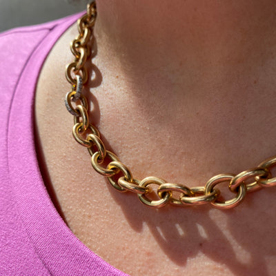 The Chain - Extravagante Goldkette mit Diamanten