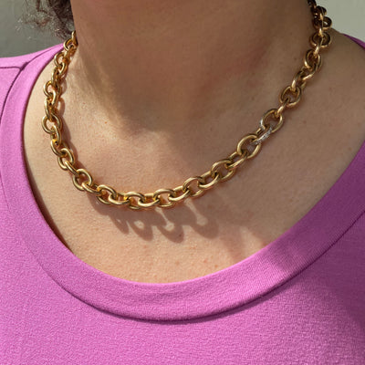 The Chain - Extravagante Goldkette mit Diamanten