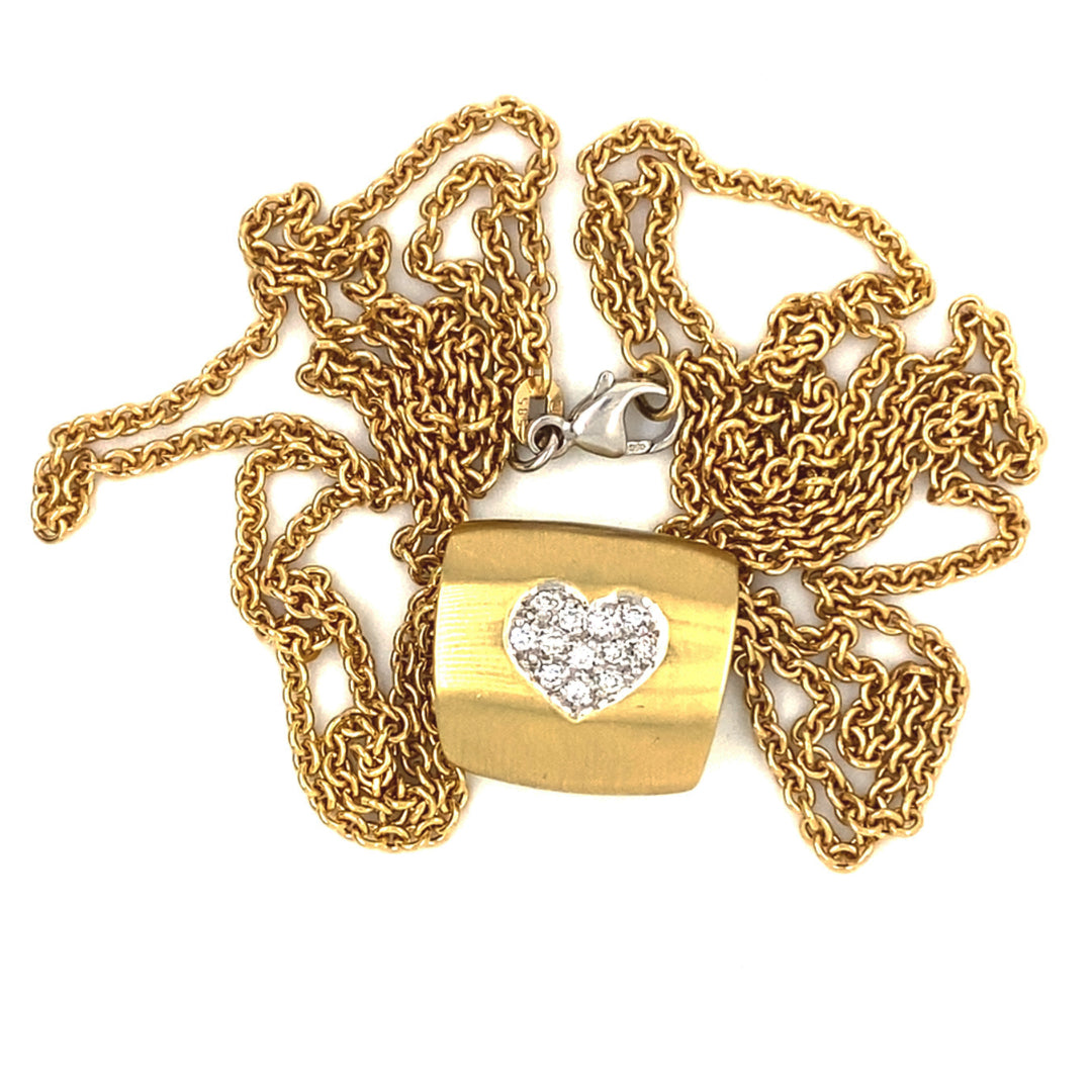 Heart Bag - Außergewöhnliches Herzcollier mit Diamanten