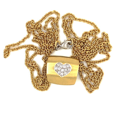 Heart Bag - Außergewöhnliches Herzcollier mit Diamanten