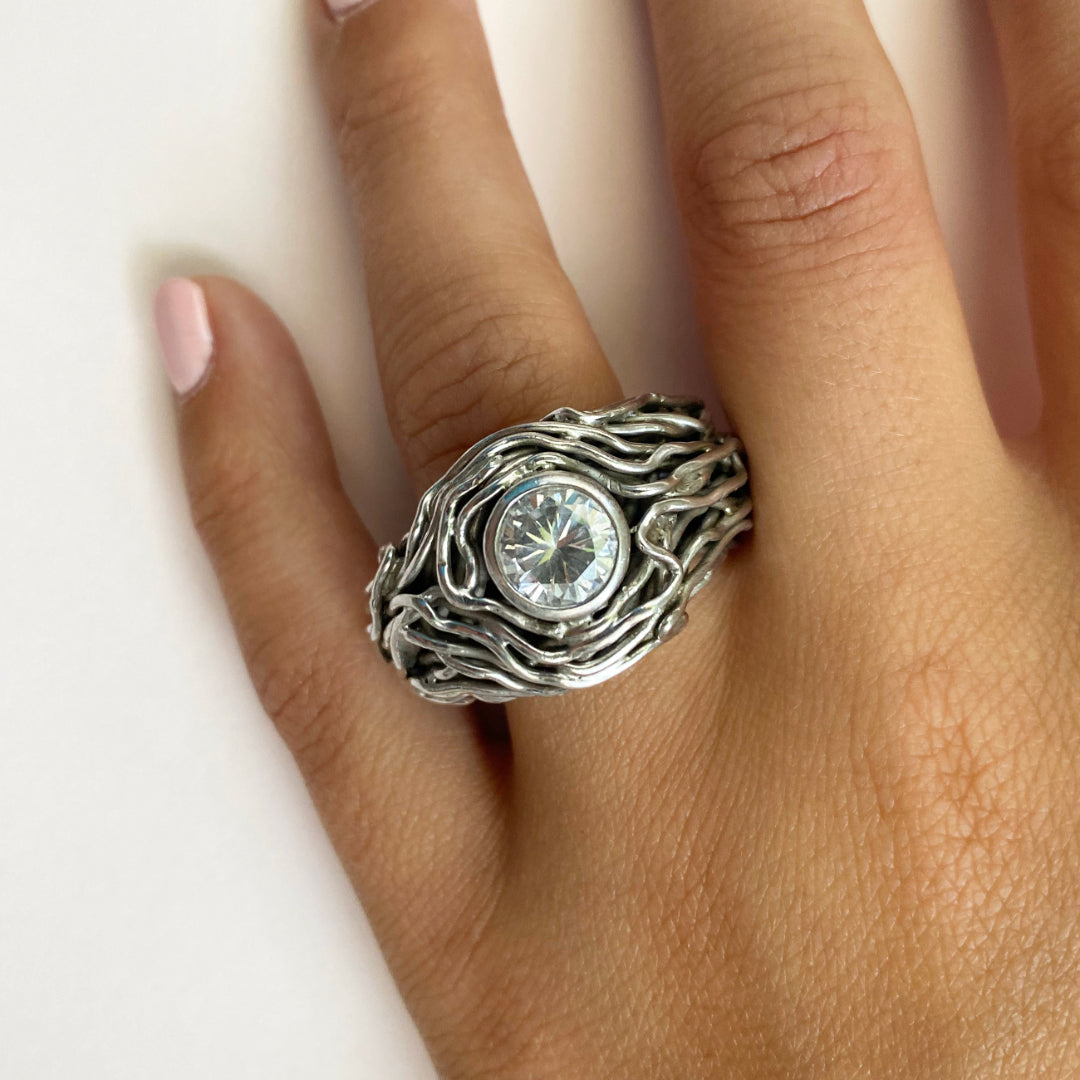 Shine On - Extravaganter Silberring