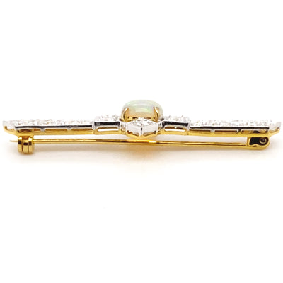 Opal Glam - Stabbrosche mit Opal und Diamanten