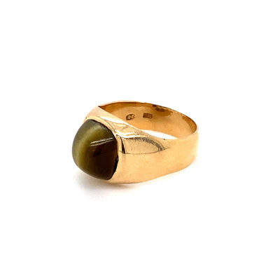 Cat Eye - Goldring mit Katzenauge