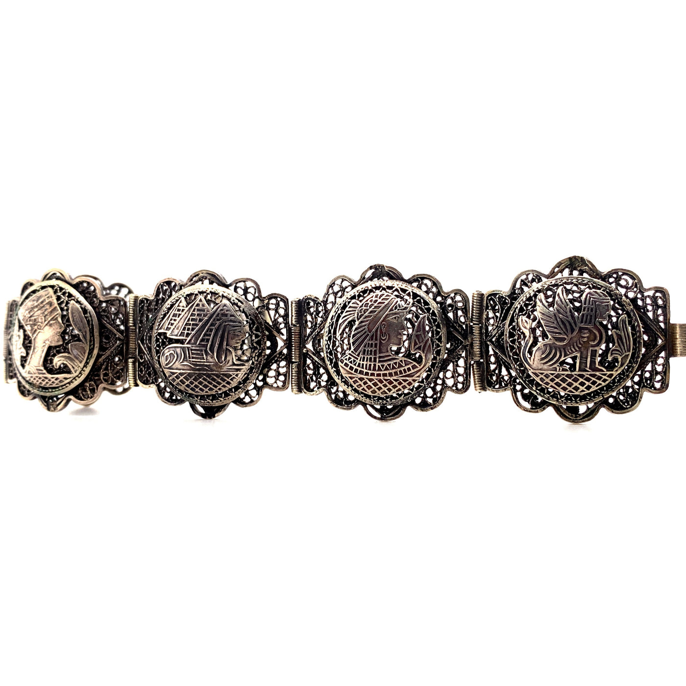 Pose like an Egyptian - Silberarmband mit ägyptischen Motiven