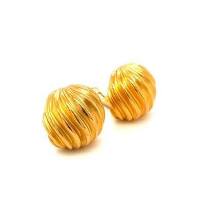 Riding the Waves of Gold - Extravagante Goldohrclips