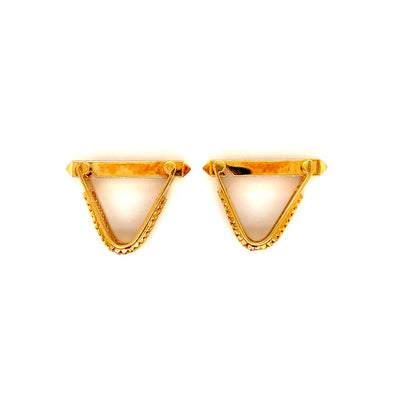 Treasured Triangle - Goldene Manschettenknöpfe Triangel