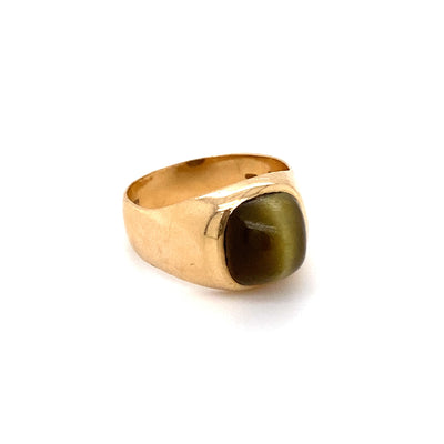 Cat Eye - Goldring mit Katzenauge