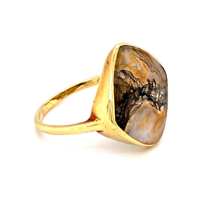 Cool Layer - Goldring mit Lagenstein