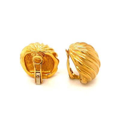 Riding the Waves of Gold - Extravagante Goldohrclips