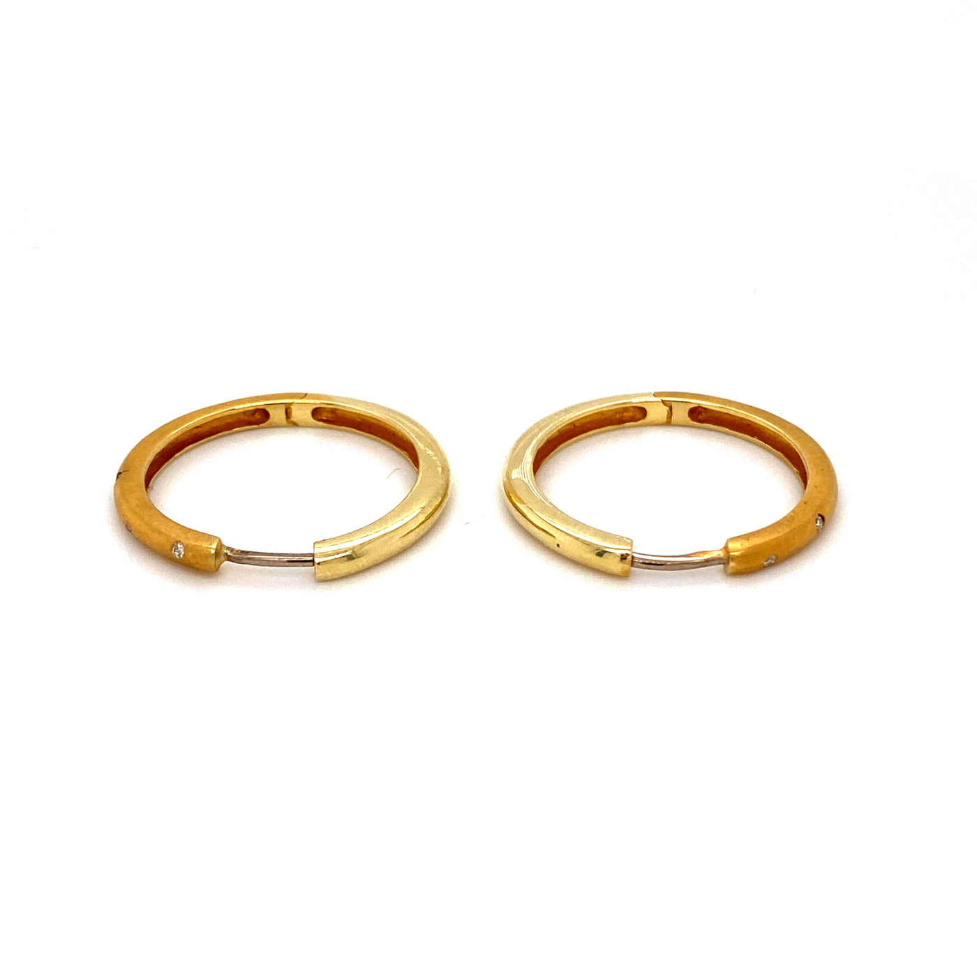 Partially Glossy - Feine Creolen Gold