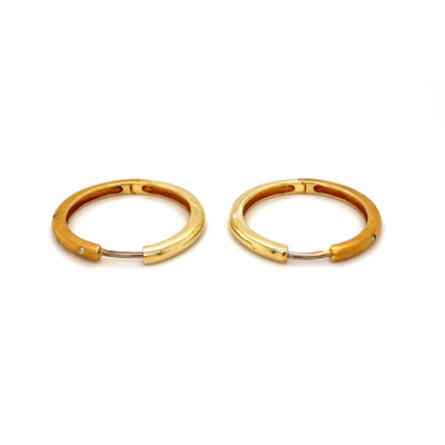 Partially Glossy - Feine Creolen Gold