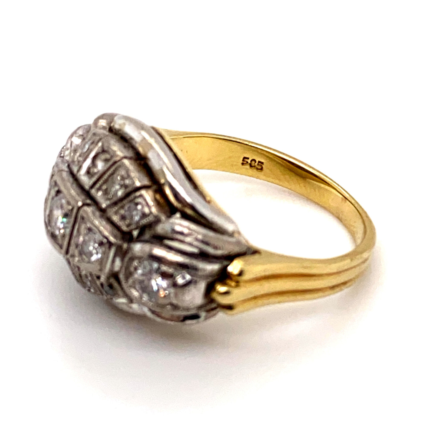 Timid Times - Ring 30er Jahre mit Diamanten