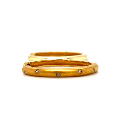 Partially Glossy - Feine Creolen Gold
