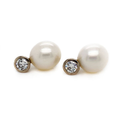 Girl With a Pearl Earring - Perlenohrringe mit Diamanten